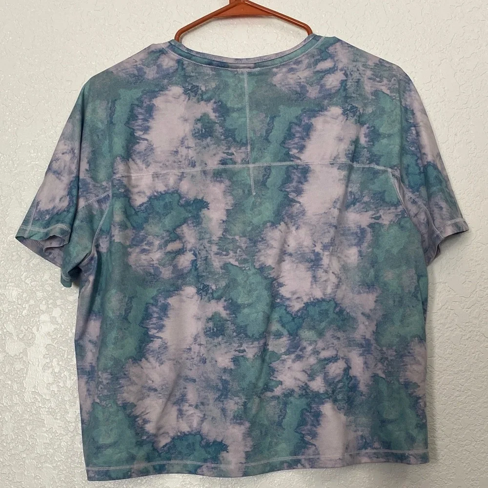 The North Face Blue and Purple Tie-Dye Short Sleeve Tee - Picture 4 of 4